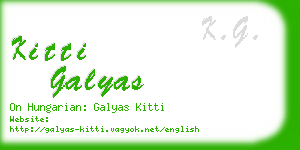 kitti galyas business card